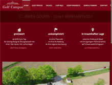 Tablet Screenshot of golfcampus.de
